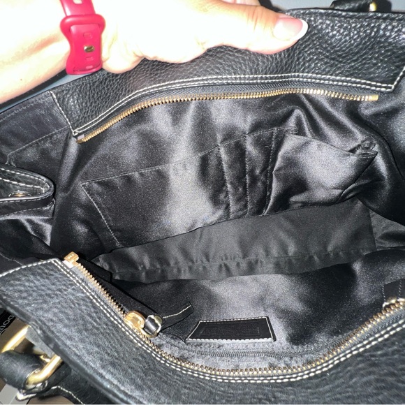 Coach Hampton Black Shoulder Bag/satchel with Braided creed patch M0693-10531 - Picture 9 of 17